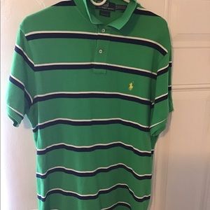 Polo Ralph Lauren Custom Fit Polo Shirt Xl Green S